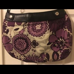 Purple Floral Purse - Thirty-one - City Skirt Bag